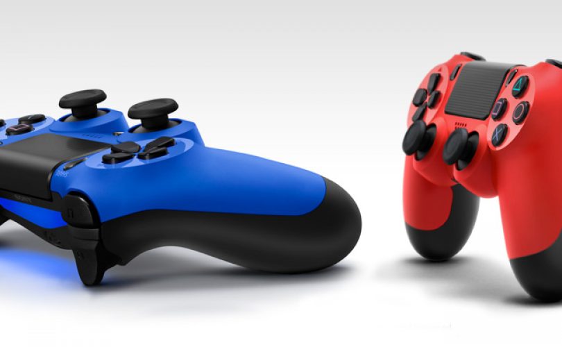 playstation 4 dualshock 4 red blue cover