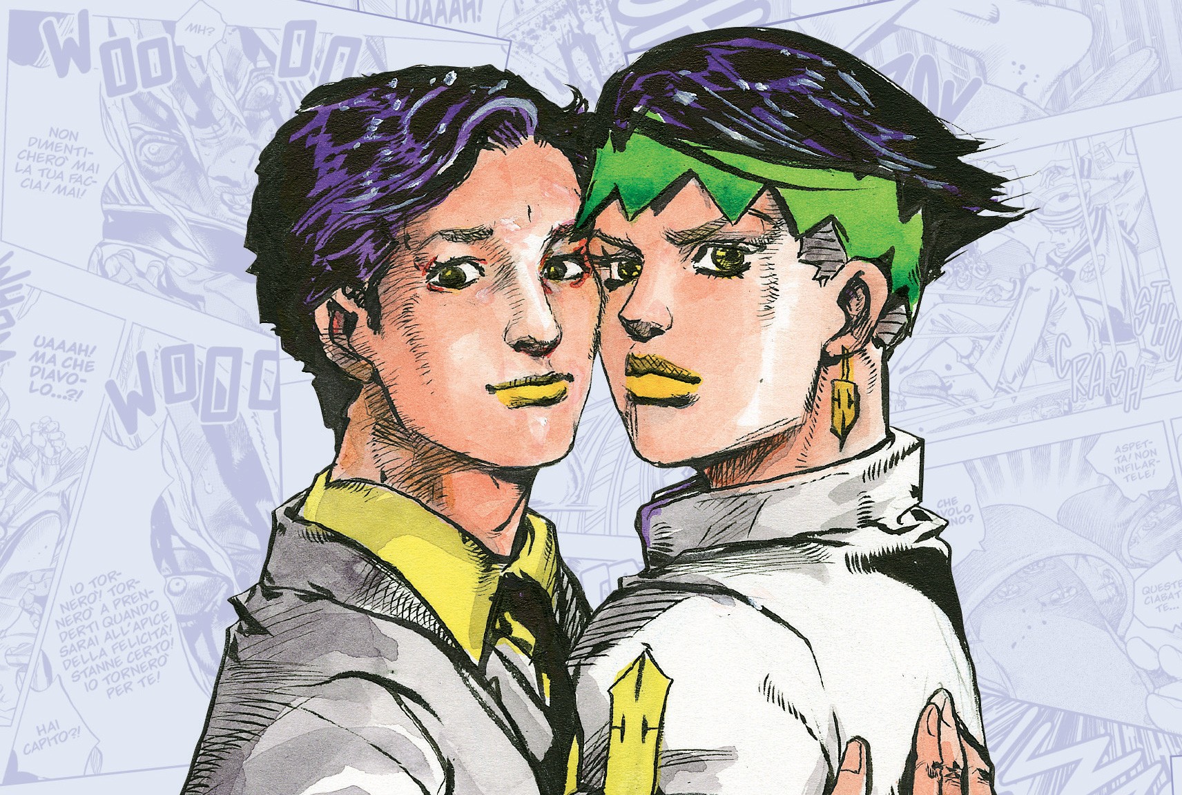 Жожо губы. Хирохико Араки. Хирохико Араки Джоджо. Hirohiko Araki Art. Хирохико Араки и Рохан.