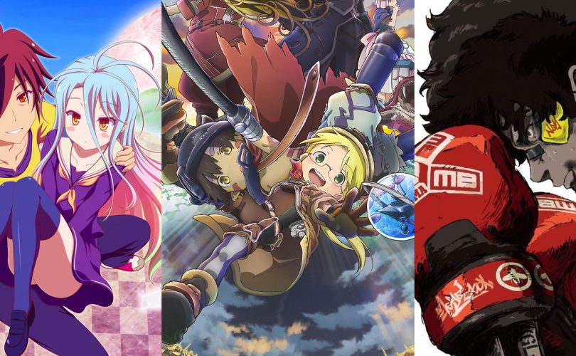 Made in Abyss, No Game No Life e Megalo Box