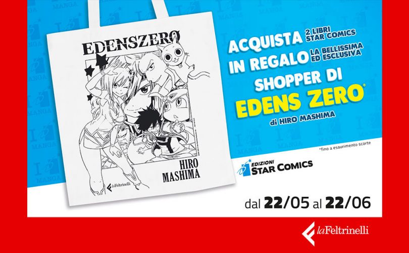 La shopper di EDENS ZERO in omaggio nelle Librerie Feltrinelli