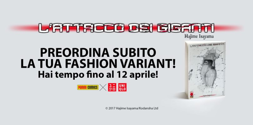 L’Attacco dei Giganti 1 Fashion Variant annunciata da Panini e UNIQLO