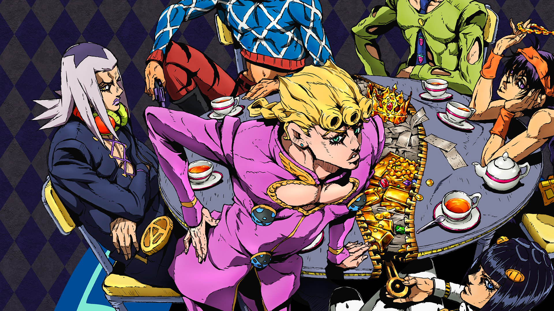 Le bizzarre avventure di <b>JoJo</b>: Vento Aureo è disponibile su Neflix.