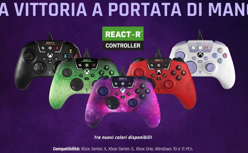 Turtle Beach: disponibili le nuove varianti del REACT-R Controller