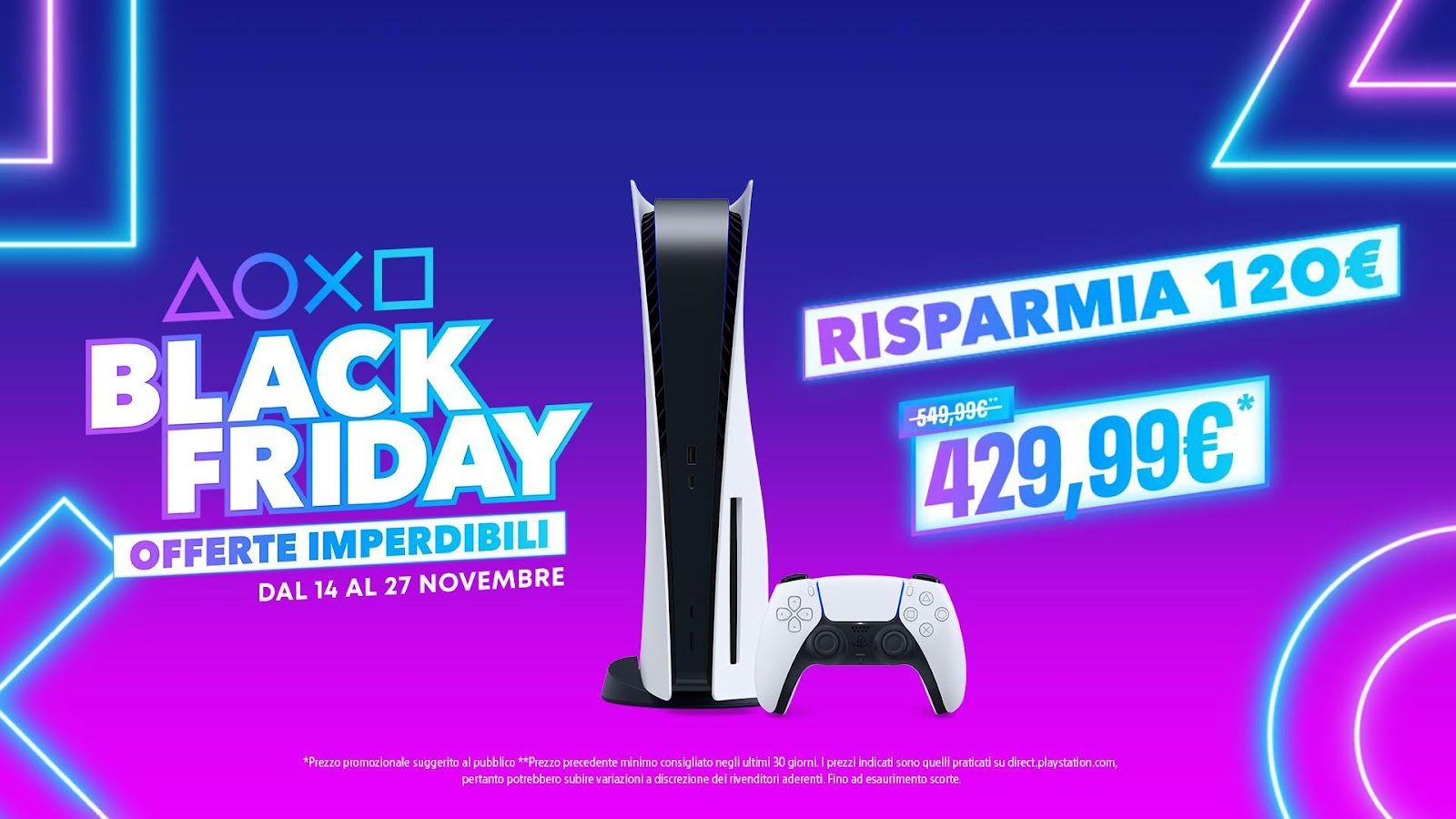 PlayStation 5 è in sconto per il Black Friday 2023