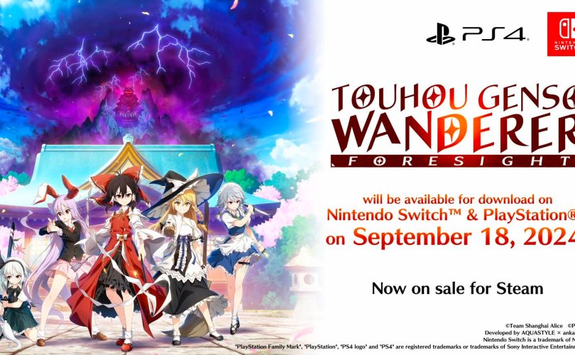 Touhou Genso Wanderer: FORESIGHT arriva su PS4 e Nintendo Switch