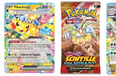 GCC Pokémon: disponibile l’espansione “Scarlatto e Violetto – Scintille Folgoranti”