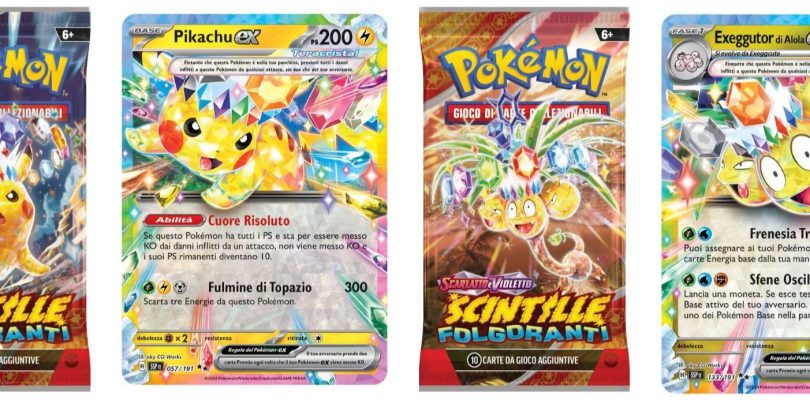 GCC Pokémon: disponibile l’espansione “Scarlatto e Violetto – Scintille Folgoranti”