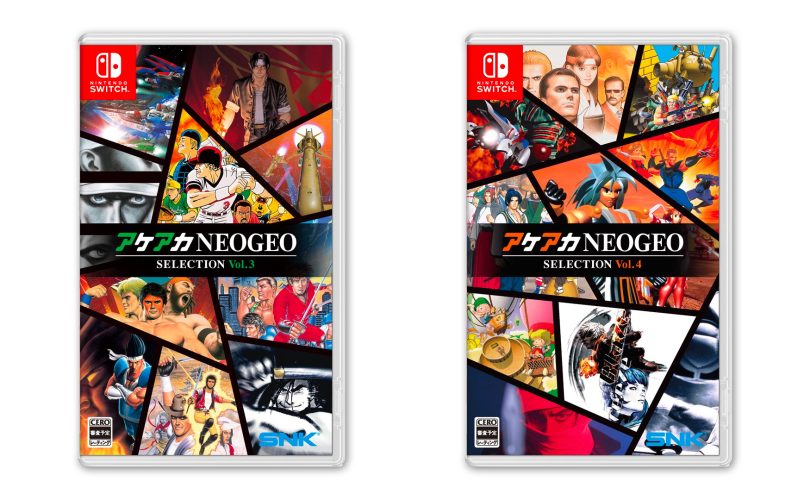 ACA NEOGEO Selection Vol. 3 e 4 annunciati per Nintendo Switch