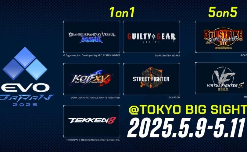 EVO Japan 2025: svelata la lineup di giochi