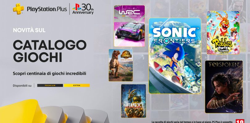 PlayStation Plus: Sonic Frontiers e Forspoken nel catalogo giochi di dicembre 2024